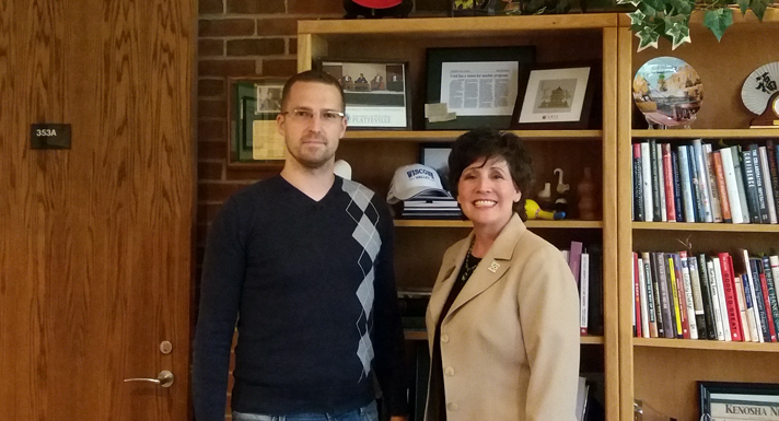 doc. dr. sc. Mario Konecki i rektorica Sveučilišta Wisconsin-Parkside prof. dr. sc. Deborah L. Ford