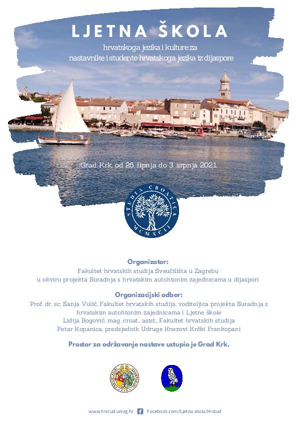 Ljetna skola hrv jezika i kulture 2021
